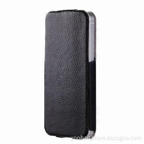 Leather Case for iPhone 5, with Noble and Elegant Design, in Black/White Color